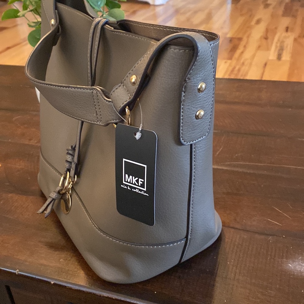 MKF by Mia K Bucket Bag and Matching Crossbody Purse - Picture 4 of 12